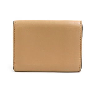 Fendi Tri Leather Beige Wallet Micro Baguette